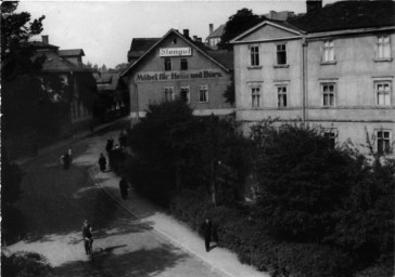 Stadtarchiv Weimar, 60 10-5/22, Blick vom Viadukt in die Asbachstraße, vor 1936