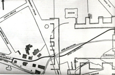 Stadtarchiv Weimar, 60 10-5/22, LAGEPLAN DES NEUEN ASBACHKANALS, ohne Datum