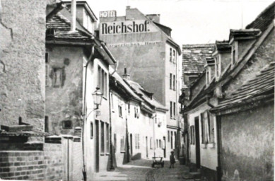 Stadtarchiv Weimar, 60 10-5/22, Blick in die Kleine Töpfergasse, ohne Datum