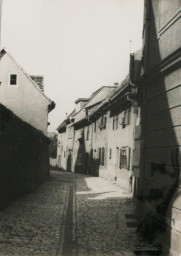 Stadtarchiv Weimar, 60 10-5/22, Blick vom Unterm Thüringer Hof in die Kleine Töpfergasse, 1930