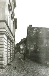 Stadtarchiv Weimar, 60 10-5/22, Blick vom Unterm Thüringer Hof in die Große Töpfergasse, um 1934