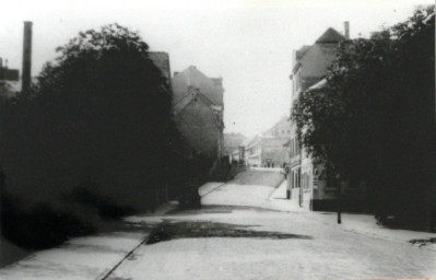 Stadtarchiv Weimar, 60 10-5/22, Blick vom Am Asbach in die Straße Unterm Thüringer Hof, 1930