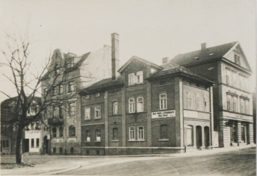 Stadtarchiv Weimar, 60 10-5/22, Blick auf die Straßenkreuzung »Am Asbach/Unterm Thüringer Hof«, 1936