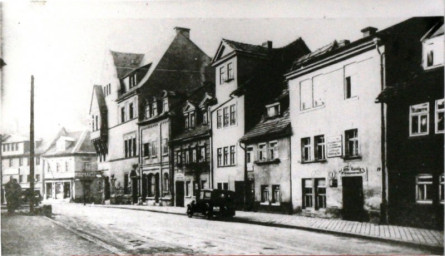 Stadtarchiv Weimar, 60 10-5/22, Blick auf die Nordseite der Breitenstraße bis zur Bürgerschulstraße, um 1930