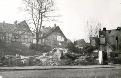 Stadtarchiv Weimar, 60 10-5/22, Blick auf die Friedenstraße 8-14, ohne Datum