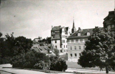 Stadtarchiv Weimar, 60 10-5/22, Blickauf die Häuser am Kettenberg, um 1930