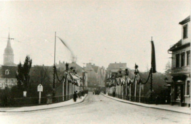 Stadtarchiv Weimar, 60 10-5/22, Geschmückter Viadukt, 1910