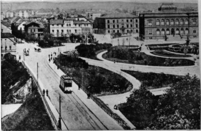 Stadtarchiv Weimar, 60 10-5/22, Blick auf den Karl-August-Platz, um 1910