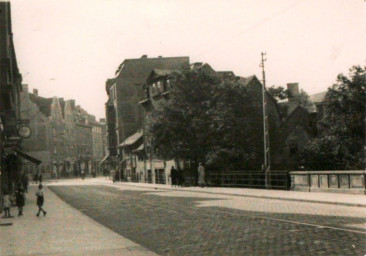 Stadtarchiv Weimar, 60 10-5/22, Blick vom Viadukt in die Bürgerschulstraße, um 1930