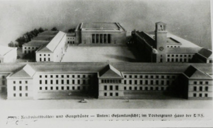 Stadtarchiv Weimar, 60 10-5/23, Modell der Gebäude am Karl-Marx-Platz, ohne Datum