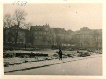 Stadtarchiv Weimar, 60 10-5/24, Blick vom Jakobsplan in Richtung Brennerstraße, wohl 1937