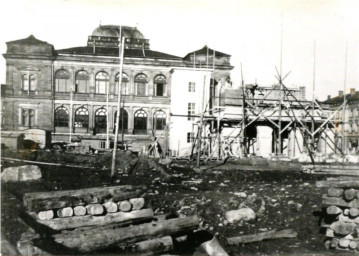 Stadtarchiv Weimar, 60 10-5/23, Blick auf das Landemuseum während der Arbeiten am "Gauforum", um 1937