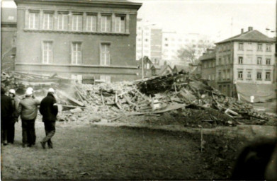 Stadtarchiv Weimar, 60 10-5/23, Blick aus der Bertuchstraße zur Karl-Liebknecht-Straße, ohne Datum