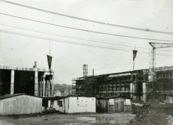 Stadtarchiv Weimar, 60 10-5/23, Blick auf die Baustelle am "Platz Adolf Hitlers", 1938