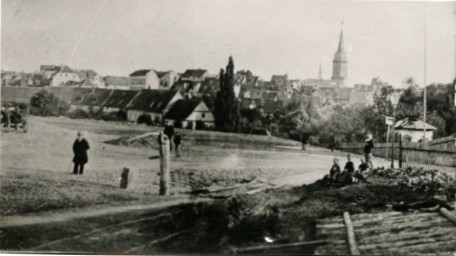 Stadtarchiv Weimar, 60 10-5/24, Blick auf das Asbachtal mit Scheunen, um 1880