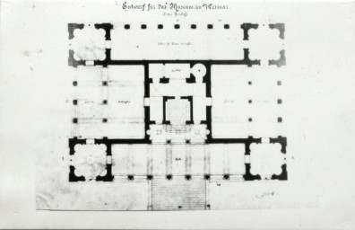 Stadtarchiv Weimar, 60 10-5/24, "Entwurf für das Museum zu Weimar, Erstes Geschoß", ohne Datum