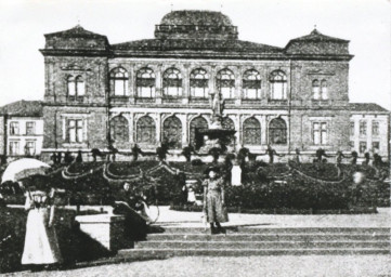 Stadtarchiv Weimar, 60 10-5/24, Blick zum Landesmuseum/ Museumsplatz, ohne Datum