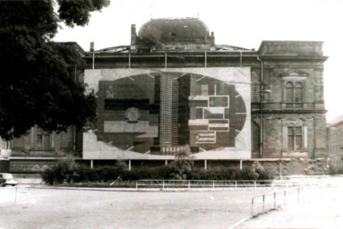 Stadtarchiv Weimar, 60 10-5/24, Blick aus der Leninstraße zum Landesmuseum, 1977