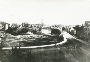 Stadtarchiv Weimar, 60 10-5/24, Blick vom Landesmuseum auf das Asbachtal/Am Viadukt zur Bürgerschul-Straße, um 1880