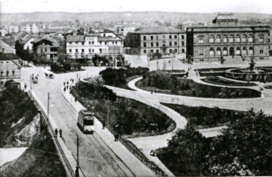 Stadtarchiv Weimar, 60 10-5/24, Blick auf den Karl-August-Platz (heutiger Weimarplatz), um 1910