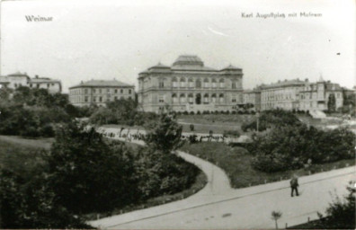 Stadtarchiv Weimar, 60 10-5/24, Weimar, Karl Augustplatz mit Museum, ohne Datum