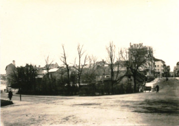 Stadtarchiv Weimar, 60 10-5/24, Blick vom Karl-August-Platz Richtung Jakobsplan/Kettenberg , um 1933