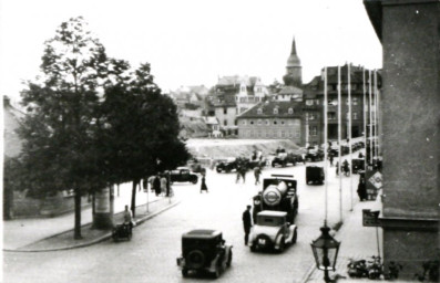 Stadtarchiv Weimar, 60 10-5/24, Blick von der Ettersburger Straße zum Kettenberg/ Am Viadukt, um 1937