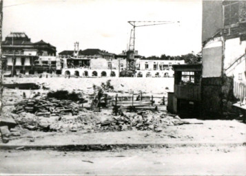 Stadtarchiv Weimar, 60 10-5/24, Blick auf die Baustelle "Karl-August-Platz" , 1939