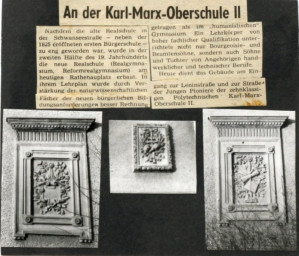 Stadtarchiv Weimar, 60 10-5/25, Zeitungsartikel: An der Karl-Marx-Oberschule II., ohne Datum