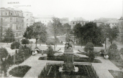 Stadtarchiv Weimar, 60 10-5/25, Blick auf den Watzdorfplatz , 1900