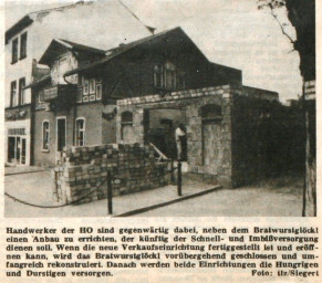 Stadtarchiv Weimar, 60 10-5/25, Zeitungsausschnitt "Bratwurstglöckl", , 1988