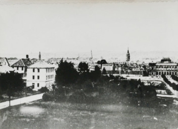 Stadtarchiv Weimar, 60 10-5/25, Blick vom Bahnhof zum Museumsplatz, um 1880