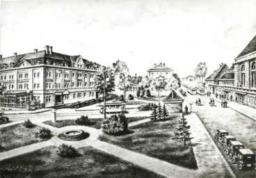 Stadtarchiv Weimar, 60 10-5/25, Blick auf den Jubiläumsplatz , um 1930