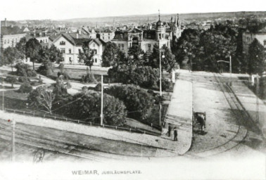 Stadtarchiv Weimar, 60 10-5/25, Blick auf den Jubiläumsplatz, um 1900