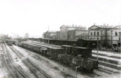 Stadtarchiv Weimar, 60 10-5/25, Staatsbahnhof Weimar (Perron-Seite), um 1900