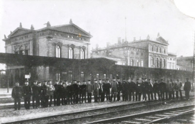 Stadtarchiv Weimar, 60 10-5/25, Blick zum alten Bahnhof, um 1900