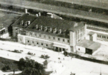 Stadtarchiv Weimar, 60 10-5/25, Blick auf den neuen Bahnhof, um 1918