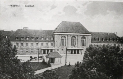 Stadtarchiv Weimar, 60 10-5/25, WEIMAR-Bahnhof, um 1925