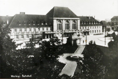 Stadtarchiv Weimar, 60 10-5/25, Weimar, Bahnhof, um 1925