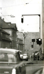 Stadtarchiv Weimar, 60 10-5/23, Blick vom Goetheplatz in die Karl-Liebknecht-Straße, 1983