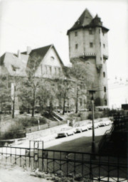 Stadtarchiv Weimar, 60 10-5/26, Blick von oberer Friedrich-Ebert-Straße in Bahnstraße, ohne Datum