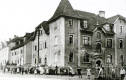 Stadtarchiv Weimar, 60 10-5/26, Blick auf Straßenkreuzung Buttelstedter Straße / Grossestraße, um 1923