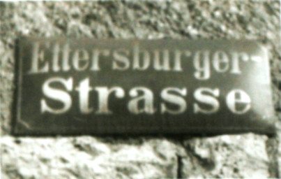 Stadtarchiv Weimar, 60 10-5/26, Straßenschild "Ettersburger Strasse", ohne Datum