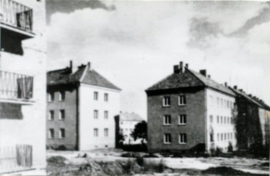 Stadtarchiv Weimar, 60 10-5/26, Blick auf Wohnbebauung Ettersburger Straße rechtsseitig, 1958