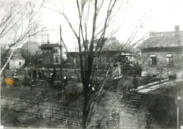 Stadtarchiv Weimar, 60 10-5/26, Blick auf die alte Gasanstalt  in der Ettersburger Straße, heute Güterbahnhof, 1905