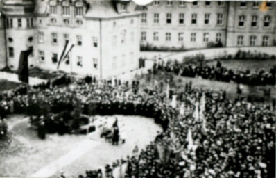 Stadtarchiv Weimar, 60 10-5/26, Grundsteinlegung für die geplante Luther-Kirche, um 1916