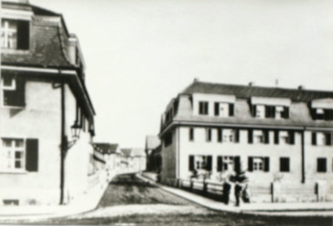 Stadtarchiv Weimar, 60 10-5/26, Blick von der Röhrstraße in die Kurt-Nehrling-Straße, um 1922