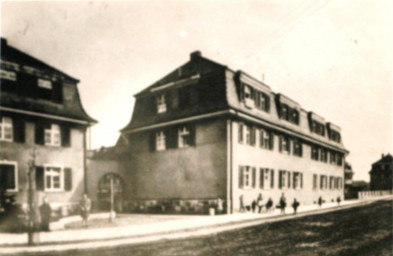 Stadtarchiv Weimar, 60 10-5/26, Blick auf die Gebäude Röhrstraße 52 und 54, 1925