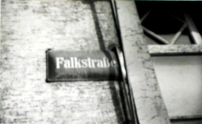 Stadtarchiv Weimar, 60 10-5/26, Straßenschild "Falkstraße", ohne Datum