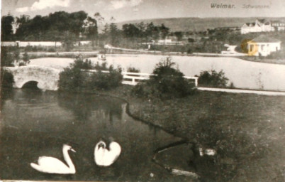 Stadtarchiv Weimar, 60 10-5/28, Blick auf die Schwansee-Anlage, um 1920